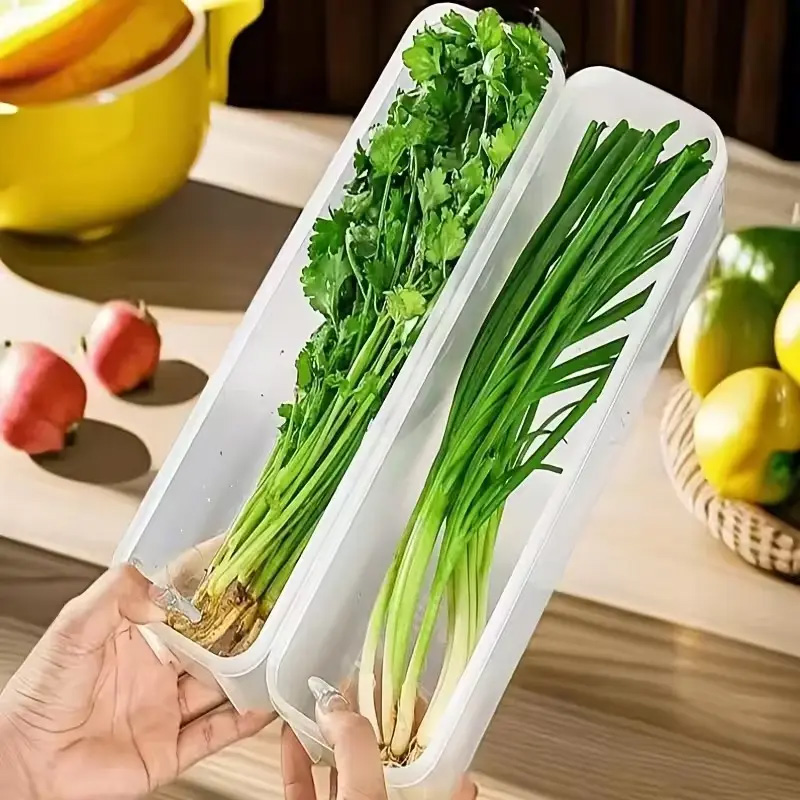 Stackable Pantry Bin - ภาชนะเก็บอาหารทรงสี่เหลี่ยมขนาดใหญ่, กล่องครัวพลาสติกวางซ้อนกันได้แบบใช้ซ้ําได้, ตู้เย็นตู้แช่แข็งถังสําหรับตู้กับข้าว