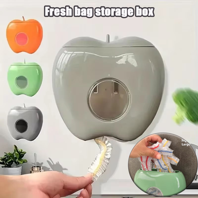 Food Storage Bins - กล่องเก็บถุงใส่อาหารแบบใส 1 ชิ้น ป้องกันฝุ่น ดึงออกได้ สำหรับตู้เย็นและตู้เก็บของ