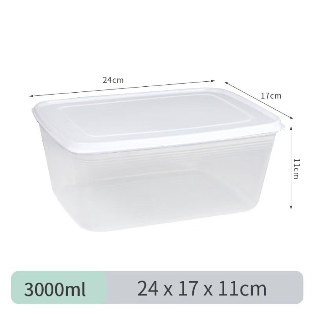 Food Storage Bins - กล่องเก็บอาหารในตู้เย็นแบบซ้อนกันได้ กล่องเก็บของโปร่งใส อุปกรณ์จัดระเบียบครัว กล่องเก็บผลไม้และผักแบบปิดสนิท