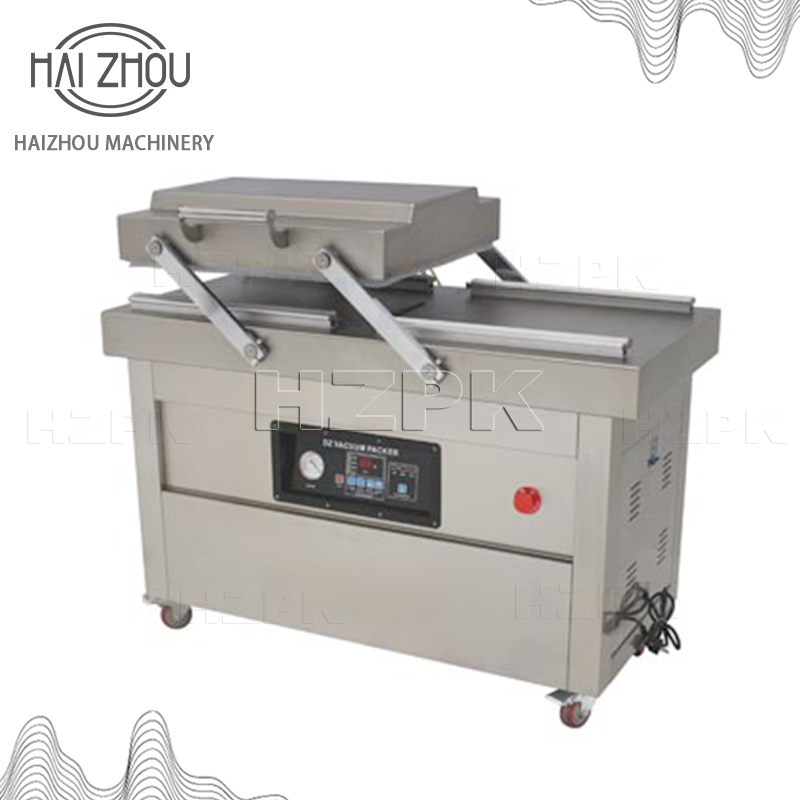 Food Storage Machine - เครื่องซีลสูญญากาศแบบสองห้อง HAIZHOU - เครื่องอเนกประสงค์เพื่อการถนอมอาหารอย่างมีประสิทธิภาพ รุ่น DZ-5002SB