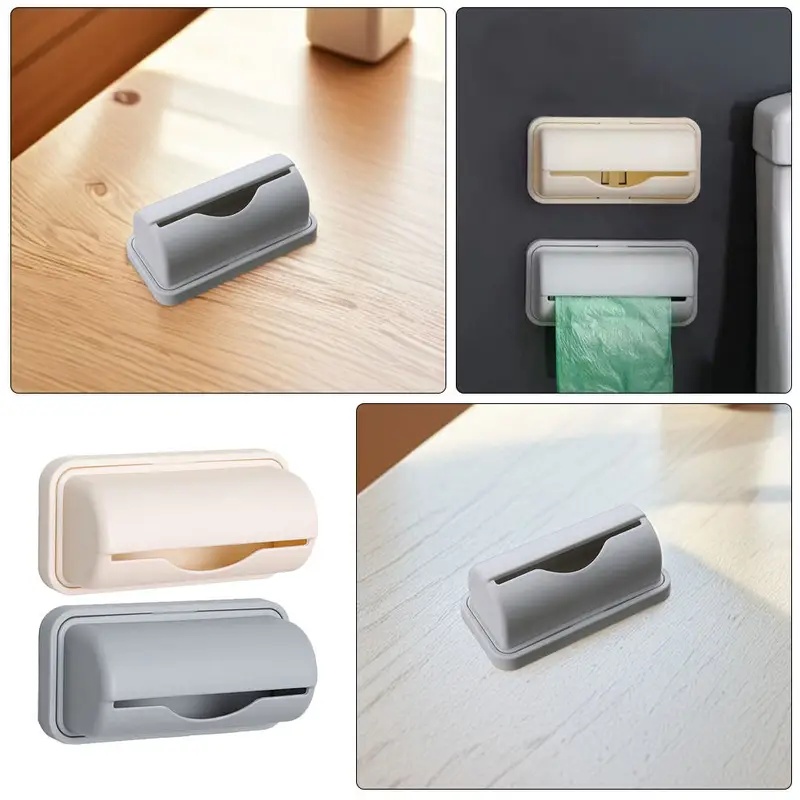 Food Storage For Room - ที่เก็บถุงขยะติดผนัง 1/2/3/4 ชิ้น อุปกรณ์จัดเก็บถุงขยะที่จำเป็นสำหรับห้องครัว ตู้เก็บของ ชั้นวางของ