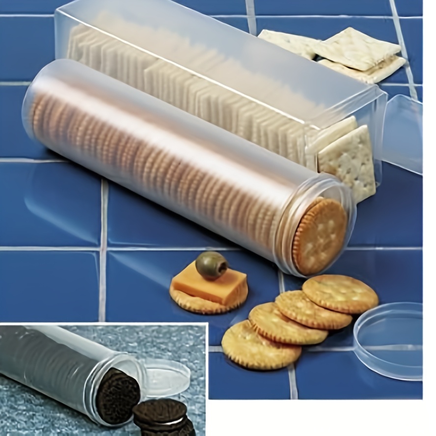 Food Storage Bins - กล่องเก็บอาหารทรงสี่เหลี่ยมใสแบบมีฝาปิด - กล่องจัดระเบียบในครัวแบบพลาสติกนำกลับมาใช้ใหม่ได้สำหรับพาสต้า บิสกิต ขนมขบเคี้ยว