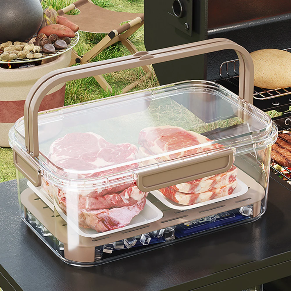 Food Storage Bins - ภาชนะเก็บอาหารแบบพกพาขนาดใหญ่ความจุ Airtight Freshness กล่องท่อระบายน้ําสําหรับ Outdoor Picnic