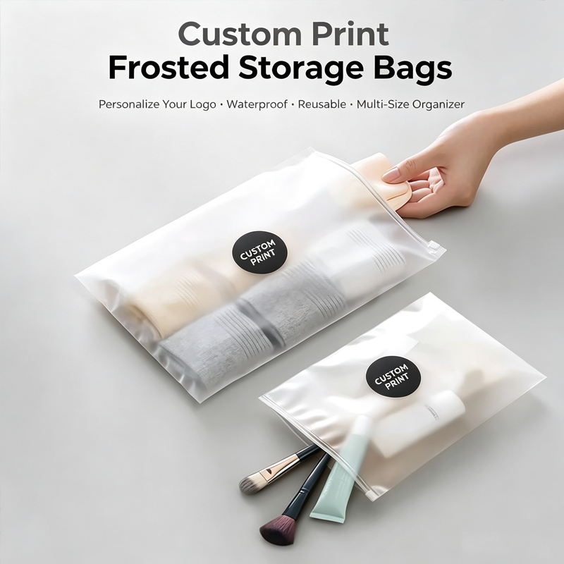 Food Storage Of Plants - กระเป๋าซิปพิมพ์โลโก้ตามสั่ง แบบกันน้ำ ใช้ซ้ำได้ สำหรับจัดเก็บเครื่องสำอาง ถุงเท้า และของชิ้นเล็กๆ