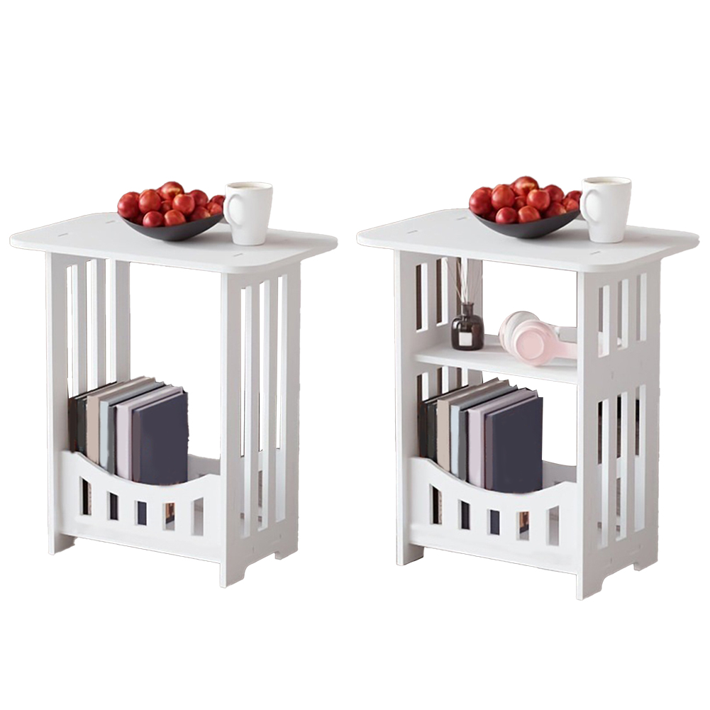 Food Storage Of Plants - โต๊ะข้างแคบ 2/3 ชั้น พร้อมชั้นวางของ ชั้นวางหนังสือ สำหรับหนังสือ