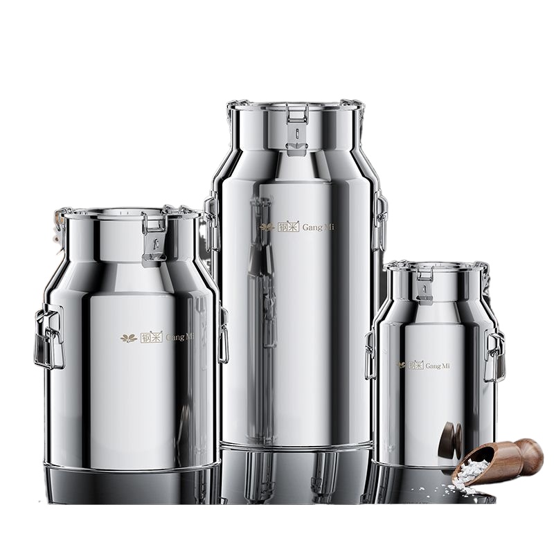 Food Storage In Stainless Steel - ถังเก็บและขนส่งนมและถั่วแบบปิดผนึกเกรดอาหารทำจากสแตนเลส ถังไวน์สำหรับการหมักและการทำน้ำซุป
