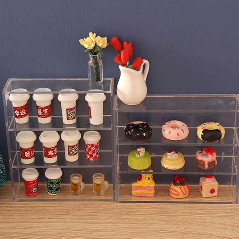 ตู้โชว์ตุ๊กตาขนาด 1:12 แบบหลาย - Food Storage For Room บทวิจารณ์และราคา
