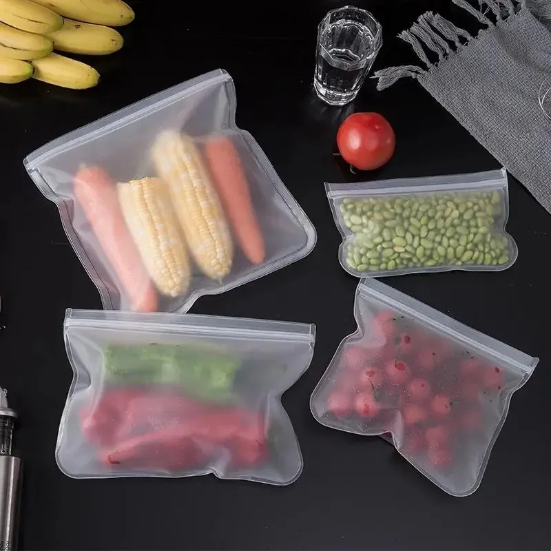 1/2/3/4 ชิ้น ภาชนะเก็บอาหารซิล - Food Storage Silicone Bags บทวิจารณ์และราคา