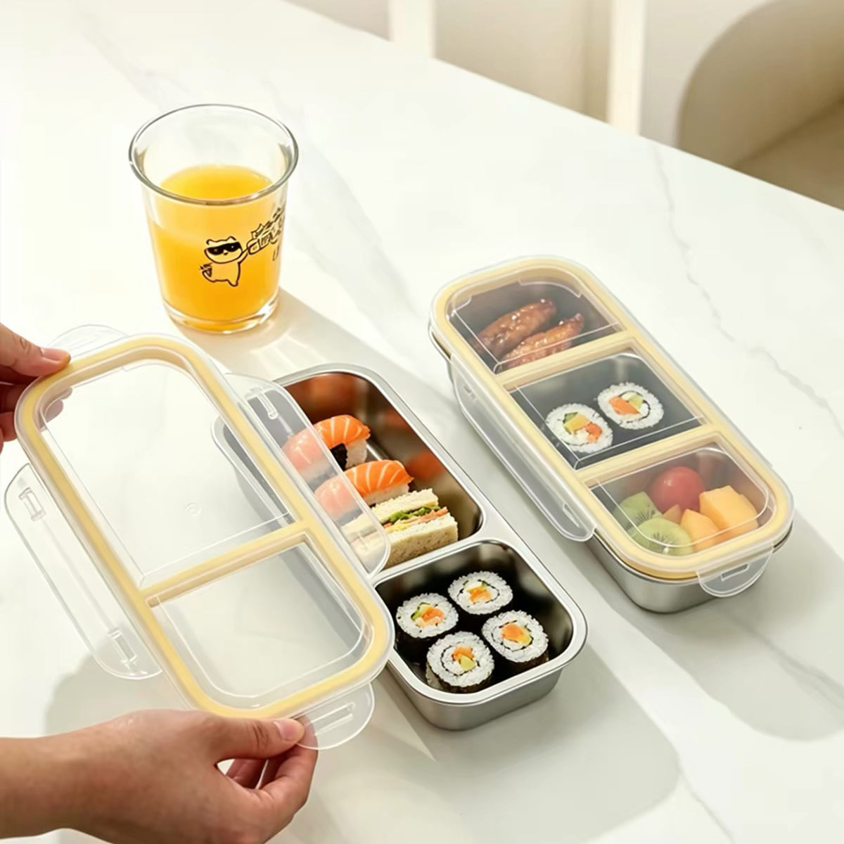 ภาชนะเก็บอาหารสแตนเลสพร้อมฝาปิ - Food Storage Bins บทวิจารณ์และราคา