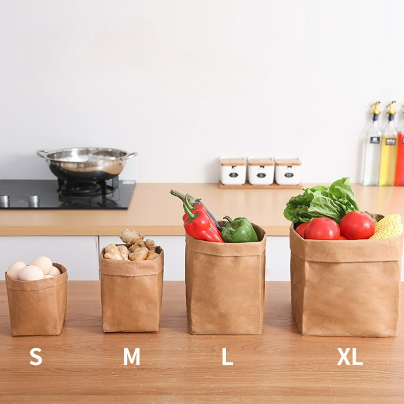 ถุงกระดาษคราฟท์ ถุงเก็บของกระด - Food Storage Of Plants บทวิจารณ์และราคา