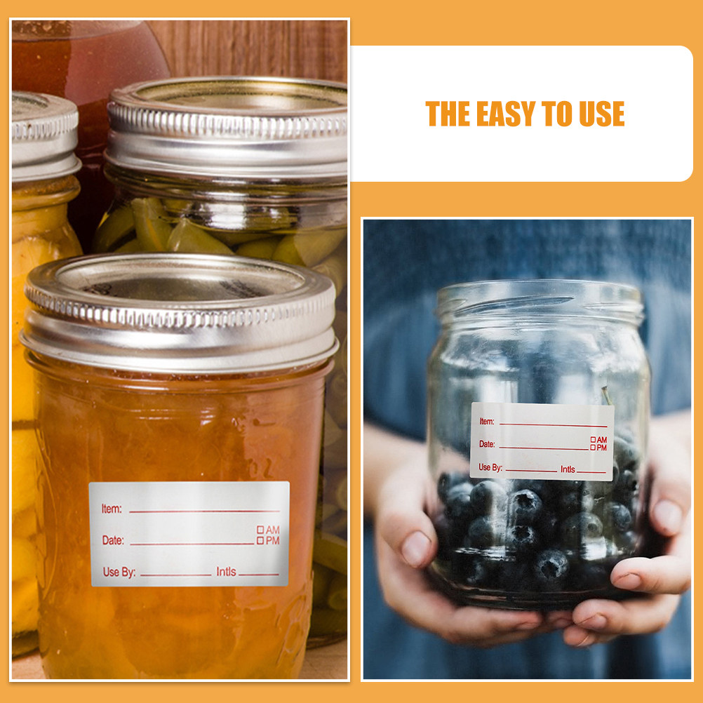 สติกเกอร์ติดวันที่สำหรับเก็บอา - Food Storage Jar Labels บทวิจารณ์และราคา