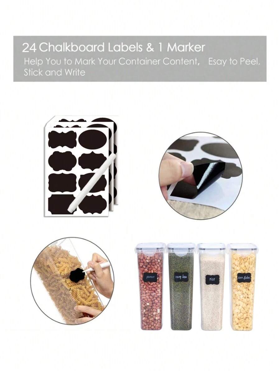 1/2/4pcs Airtight เก็บอาหาร Ja - Food Storage Jar Labels บทวิจารณ์และราคา