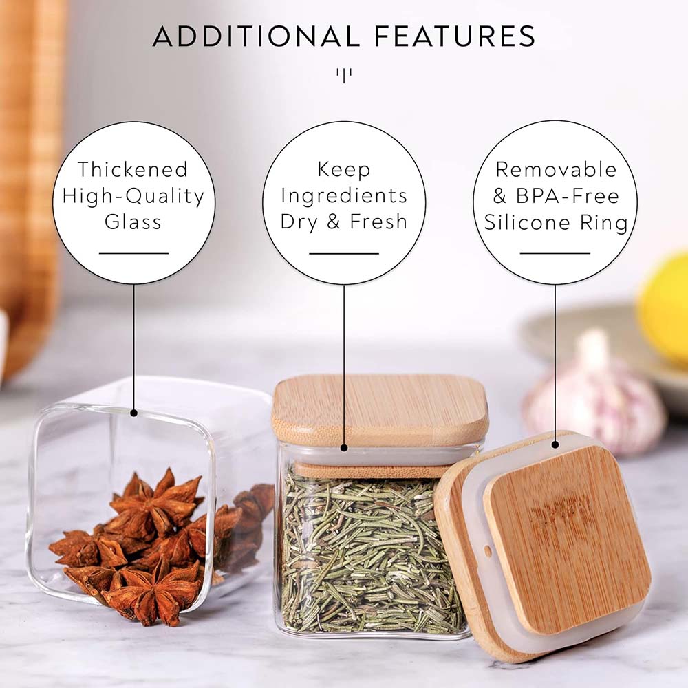 ชุดขวดโหลแก้วขนาด5ออนซ์พร้อมป้ - Food Storage Jar Labels บทวิจารณ์และราคา