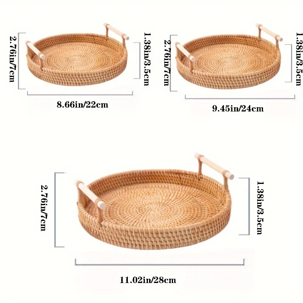 ถาดหวายสานมือและตะกร้าใส่อาหาร - Food Storage Of Plants บทวิจารณ์และราคา
