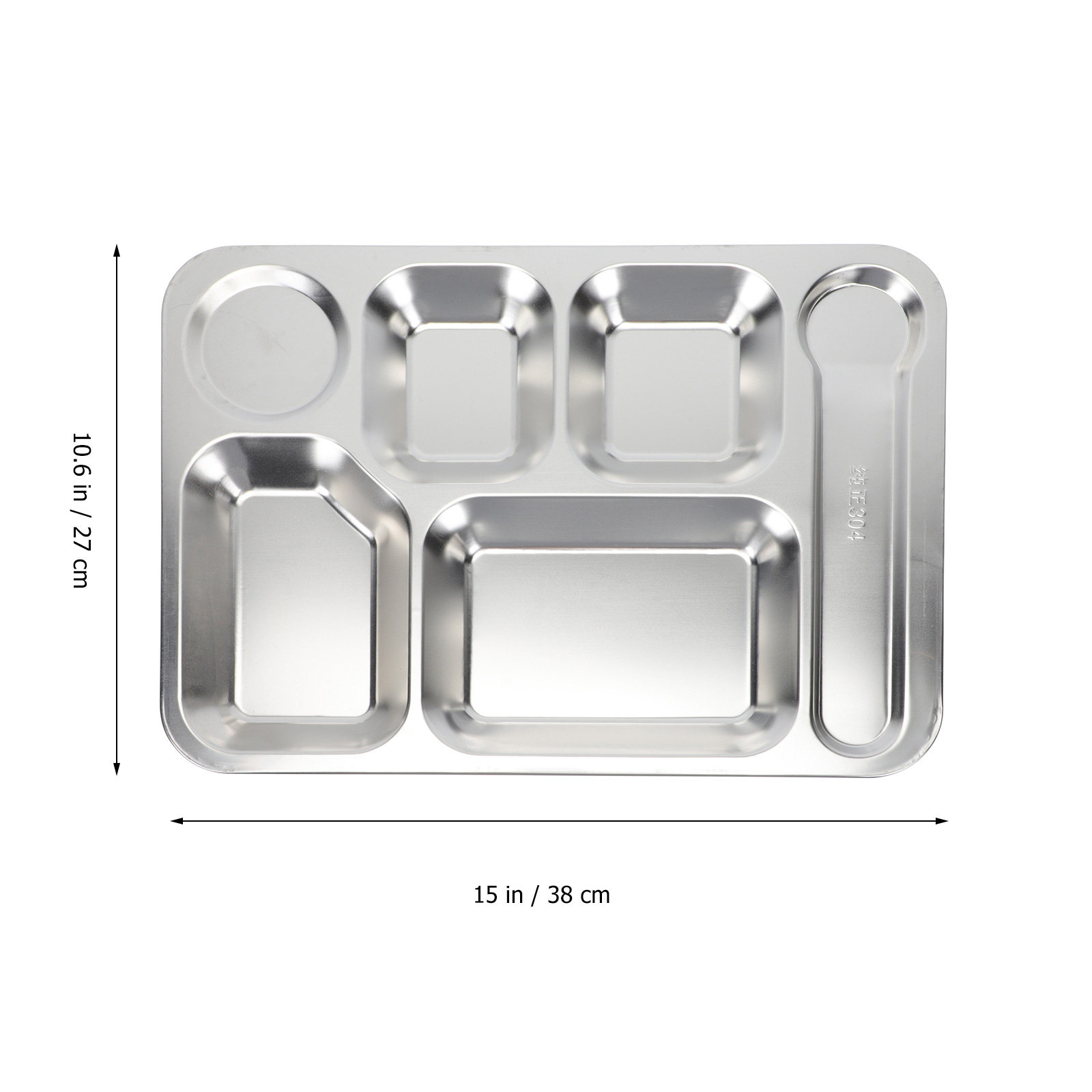 ถาดอาหารสแตนเลส 6 ช่อง 1 ชิ้น  - Food Storage In Stainless Steel บทวิจารณ์และราคา