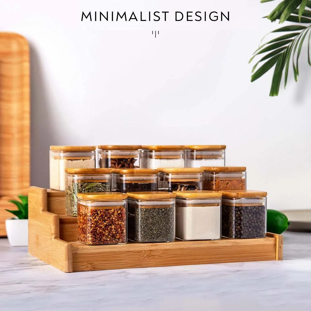 5oz Square Spice Jars พร้อมฝาป - Food Storage Jar Labels บทวิจารณ์และราคา