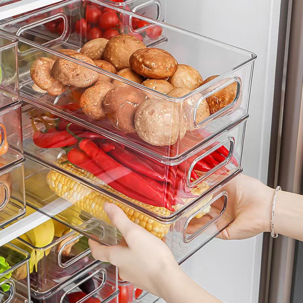 กล่องเก็บของขนาดเล็กพร้อมหูจับ - Stackable Pantry Bin บทวิจารณ์และราคา
