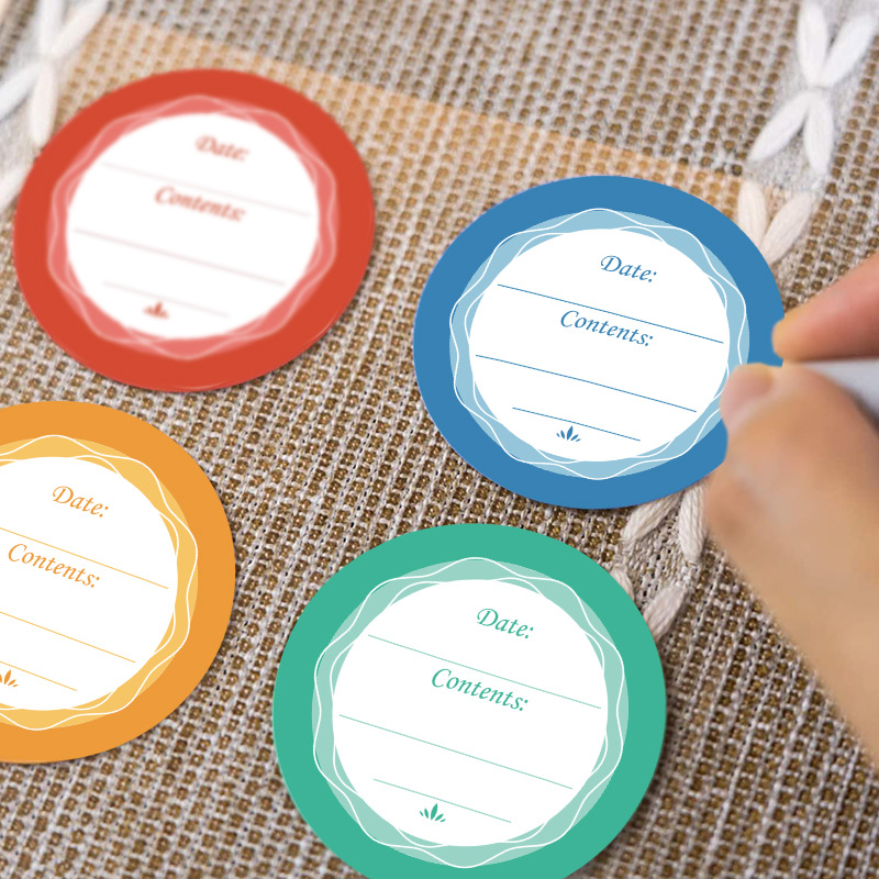สติกเกอร์ติดฉลากวันที่แบบกันน้ - Food Storage Jar Labels บทวิจารณ์และราคา