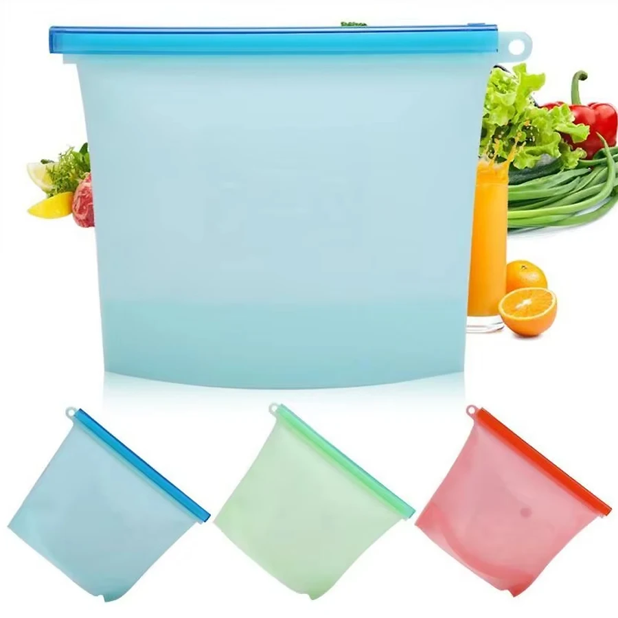 ถุงเก็บอาหารซิลิโคนเกรดอาหารขน - Food Storage Silicone Bags บทวิจารณ์และราคา