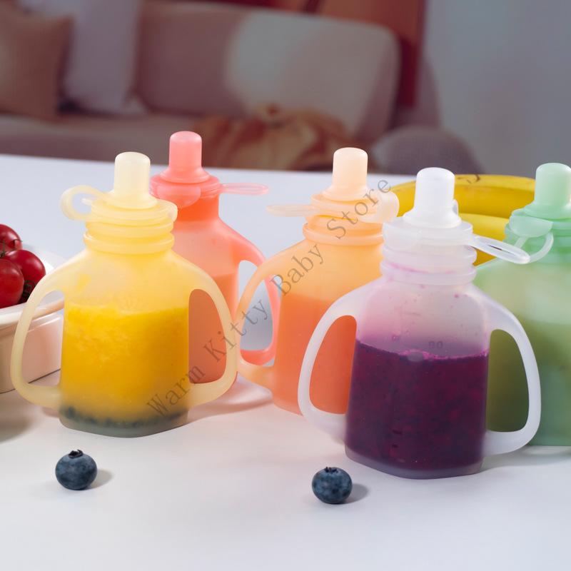 XXFE 110ML ภาชนะบรรจุอาหารเด็ก - Food Storage Silicone Bags บทวิจารณ์และราคา