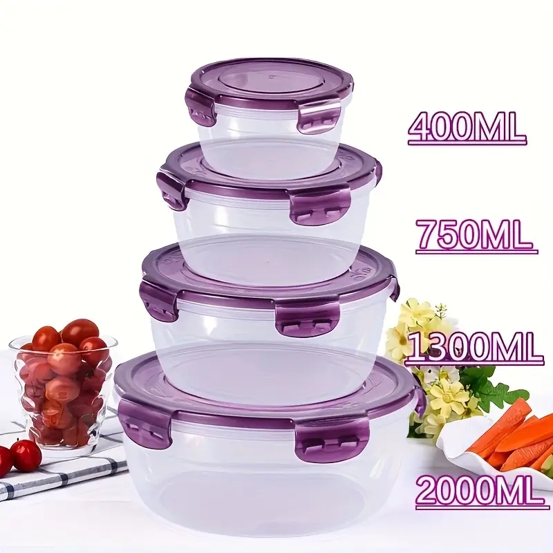 ภาชนะเก็บอาหารพลาสติก 4 ชิ้น ก - Food Storage Bins บทวิจารณ์และราคา