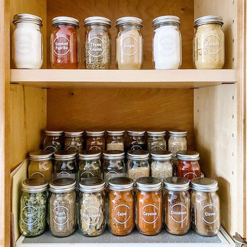 144 ชิ้น/ชุด ป้ายติดขวดเครื่อง - Food Storage Jar Labels บทวิจารณ์และราคา