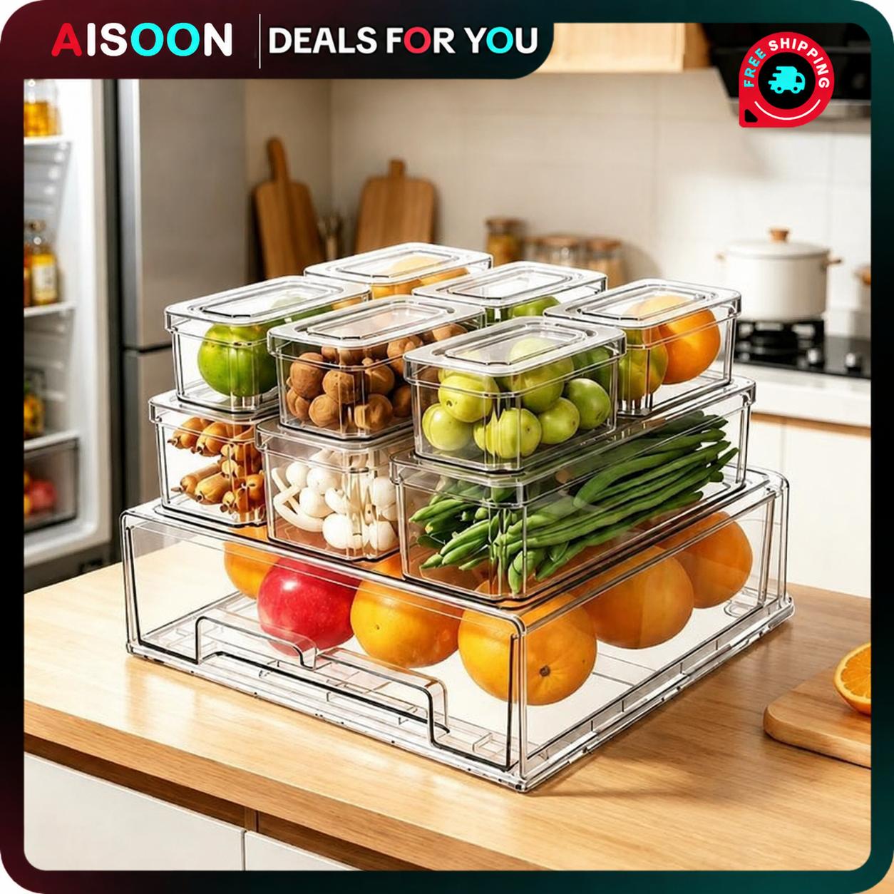 กล่องจัดระเบียบตู้เย็น 10/14 ช - Food Storage Without Pantry บทวิจารณ์และราคา