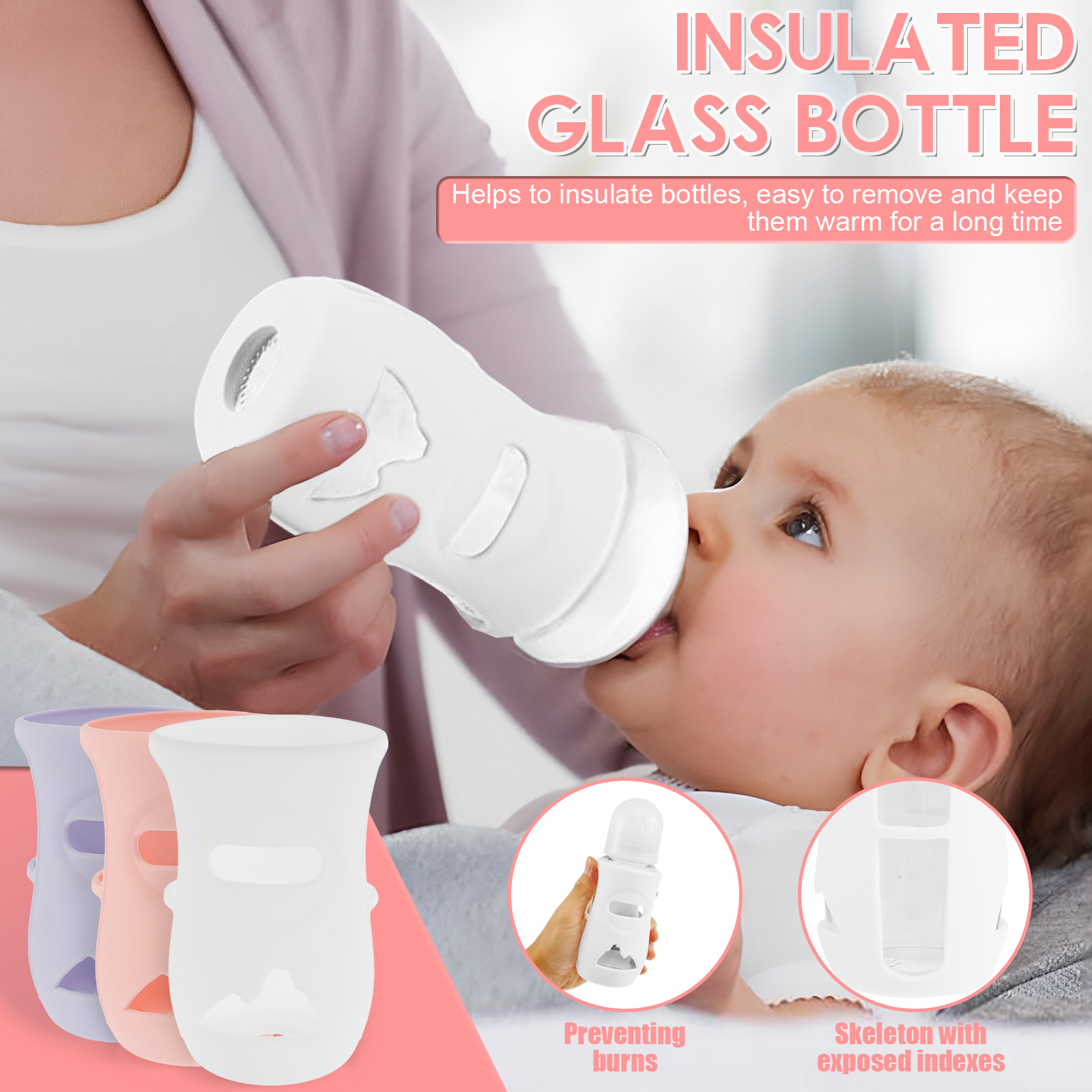 แขนซิลิโคนซิลิโคนเด็กขวดแก้วฉน - Food Storage Silicone Bags บทวิจารณ์และราคา
