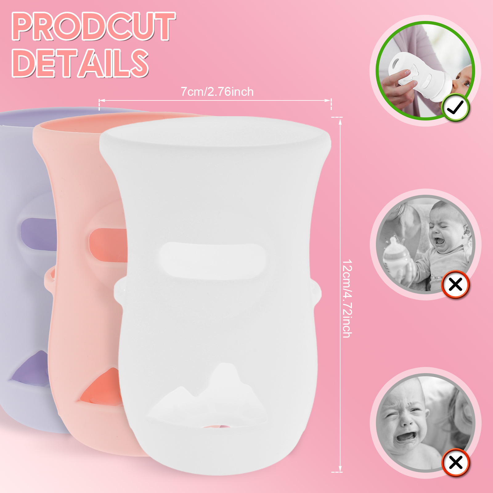 แขนซิลิโคนซิลิโคนเด็กขวดแก้วฉน - Food Storage Silicone Bags บทวิจารณ์และราคา