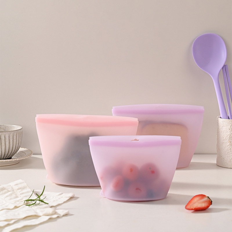 ถุงซิลิโคนเก็บอาหารแบบปิดผนึกเ - Food Storage Silicone Bags บทวิจารณ์และราคา