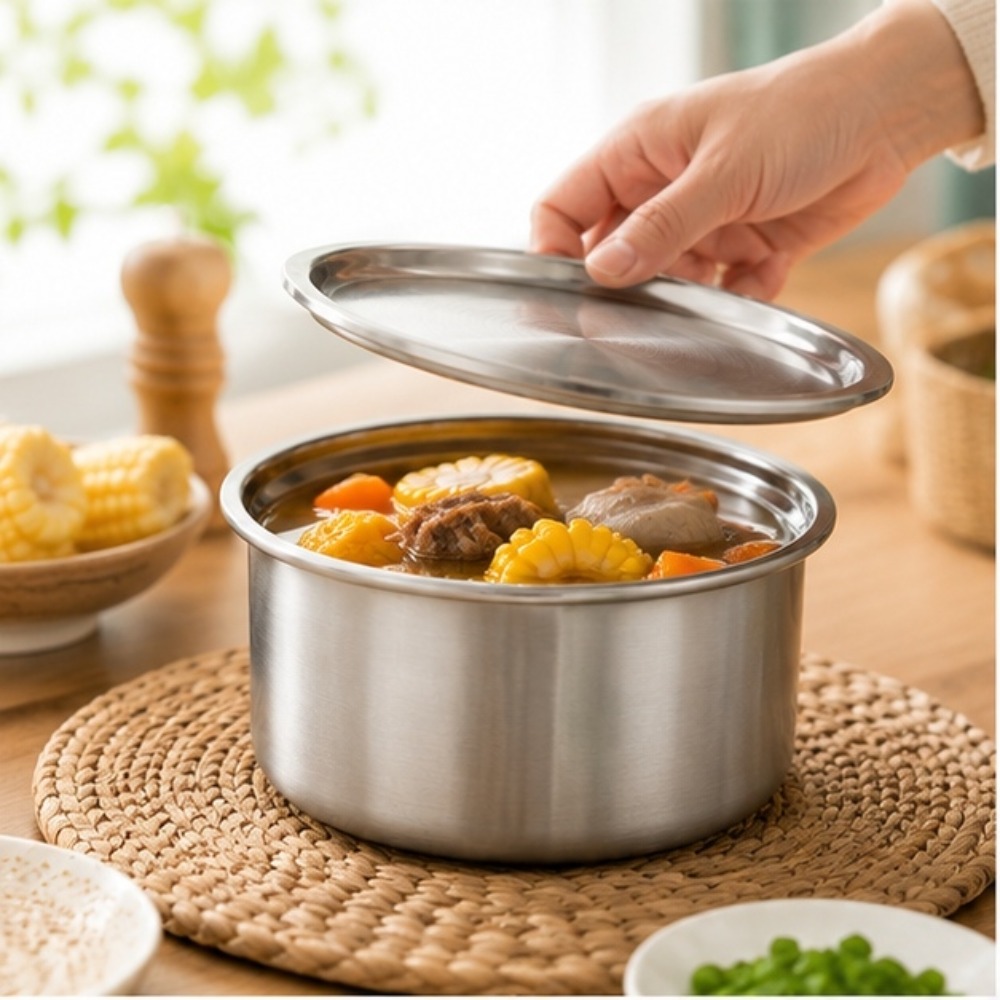 ถ้วยสแตนเลส 304 พร้อมฝาปิด สำห - Food Storage In Stainless Steel บทวิจารณ์และราคา