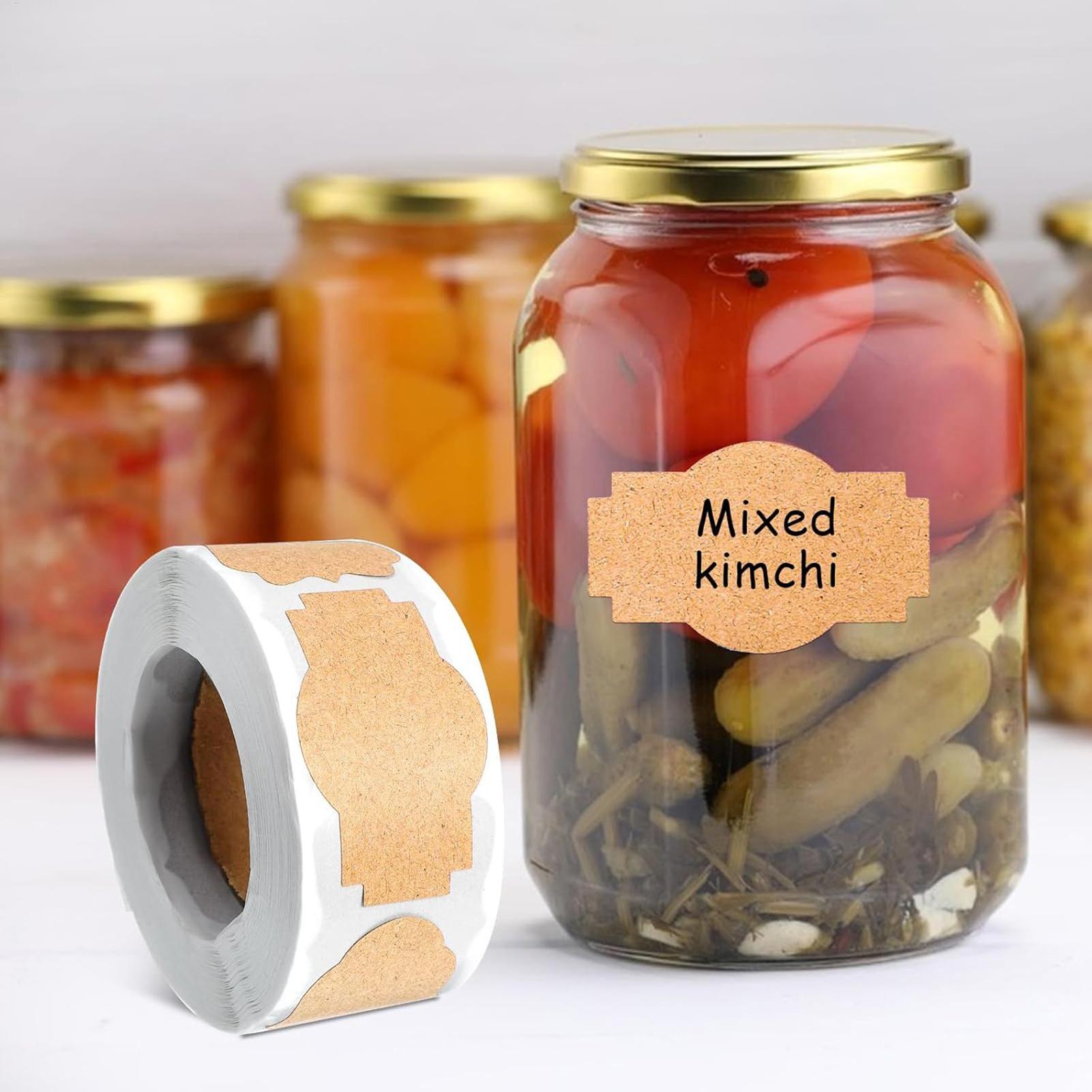 สติกเกอร์ติดขวดโหล 300 ชิ้น แบ - Food Storage Jar Labels บทวิจารณ์และราคา
