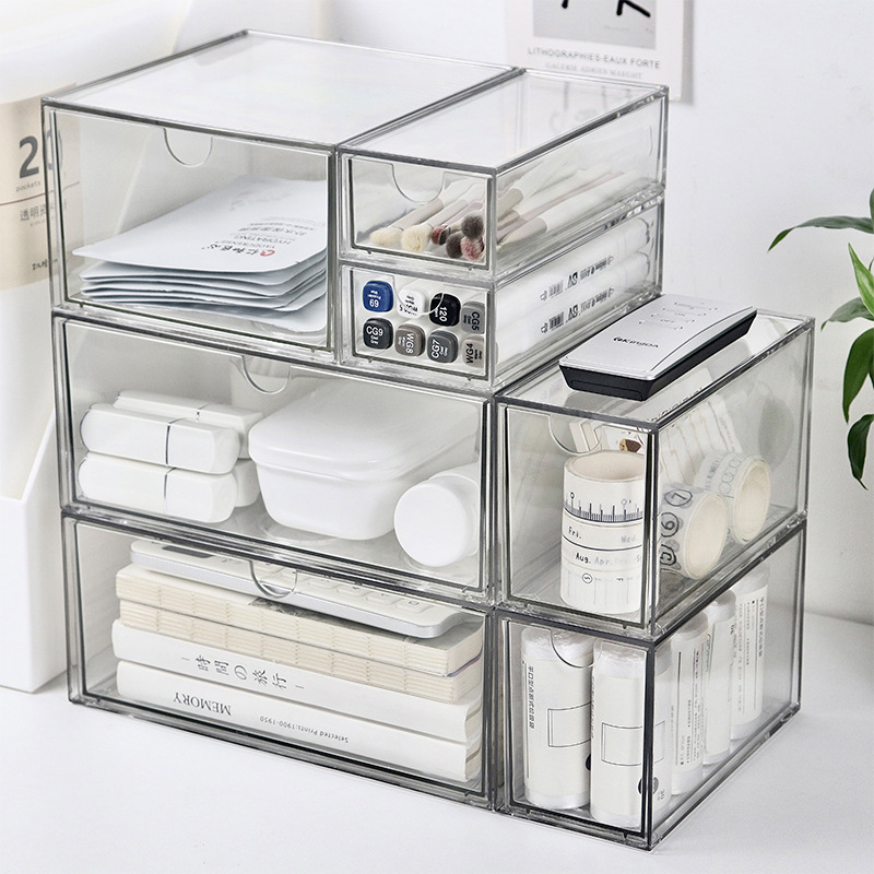 กล่องเก็บของลิ้นชักพลาสติกใส1ช - Stackable Pantry Bin บทวิจารณ์และราคา