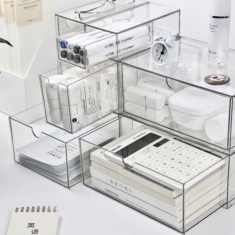 กล่องเก็บของลิ้นชักพลาสติกใส1ช - Stackable Pantry Bin บทวิจารณ์และราคา