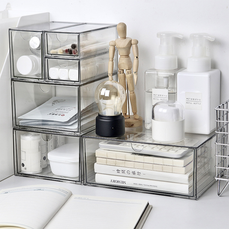 กล่องเก็บของลิ้นชักพลาสติกใส1ช - Stackable Pantry Bin บทวิจารณ์และราคา