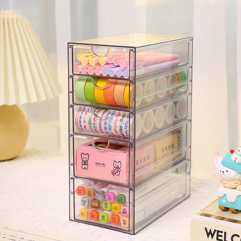 4/5 ชั้นอะคริลิคลิ้นชักเครื่อง - Stackable Pantry Bin บทวิจารณ์และราคา