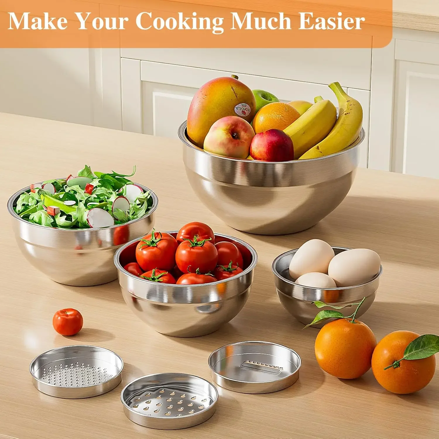 ชุดชามผสมสแตนเลส 6 ชิ้น พร้อมฝ - Food Storage In Stainless Steel บทวิจารณ์และราคา
