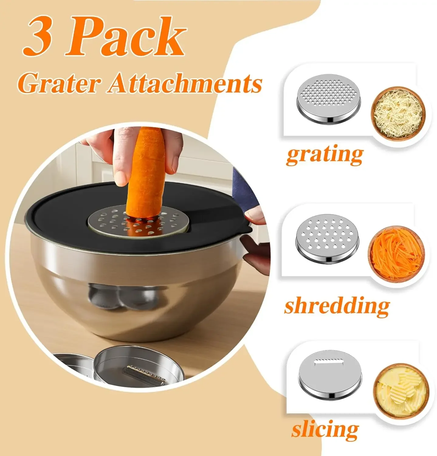 ชุดชามผสมสแตนเลส 6 ชิ้น พร้อมฝ - Food Storage In Stainless Steel บทวิจารณ์และราคา