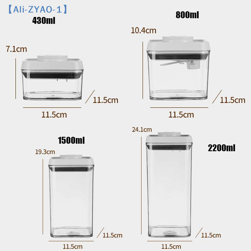 【ZYAO-1】1 ชิ้น ภาชนะใส่ซีเรียล - Stackable Pantry Bin บทวิจารณ์และราคา
