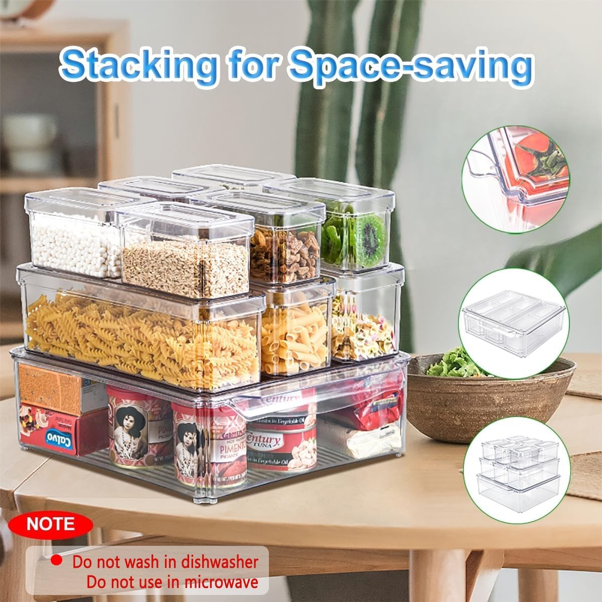 ชุดกล่องจัดระเบียบตู้เย็น 14 ช - Food Storage Bins บทวิจารณ์และราคา